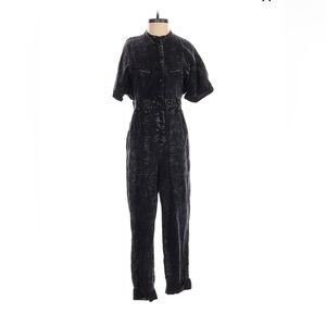 Black Denim Jumpsuit